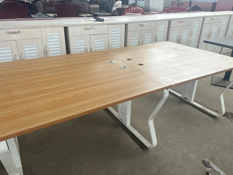 四人位办公桌可商用可家用实木