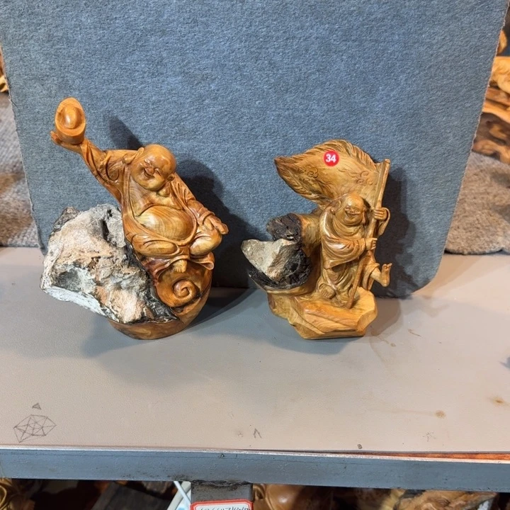 小****木崖柏摆件手把件等