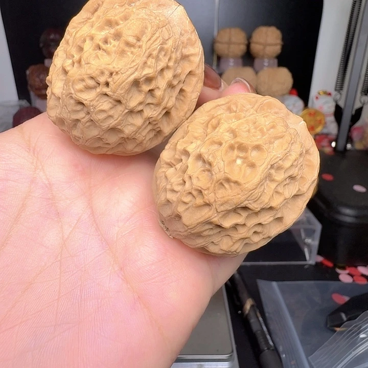 文玩核桃吊坠41尺寸官帽放漏