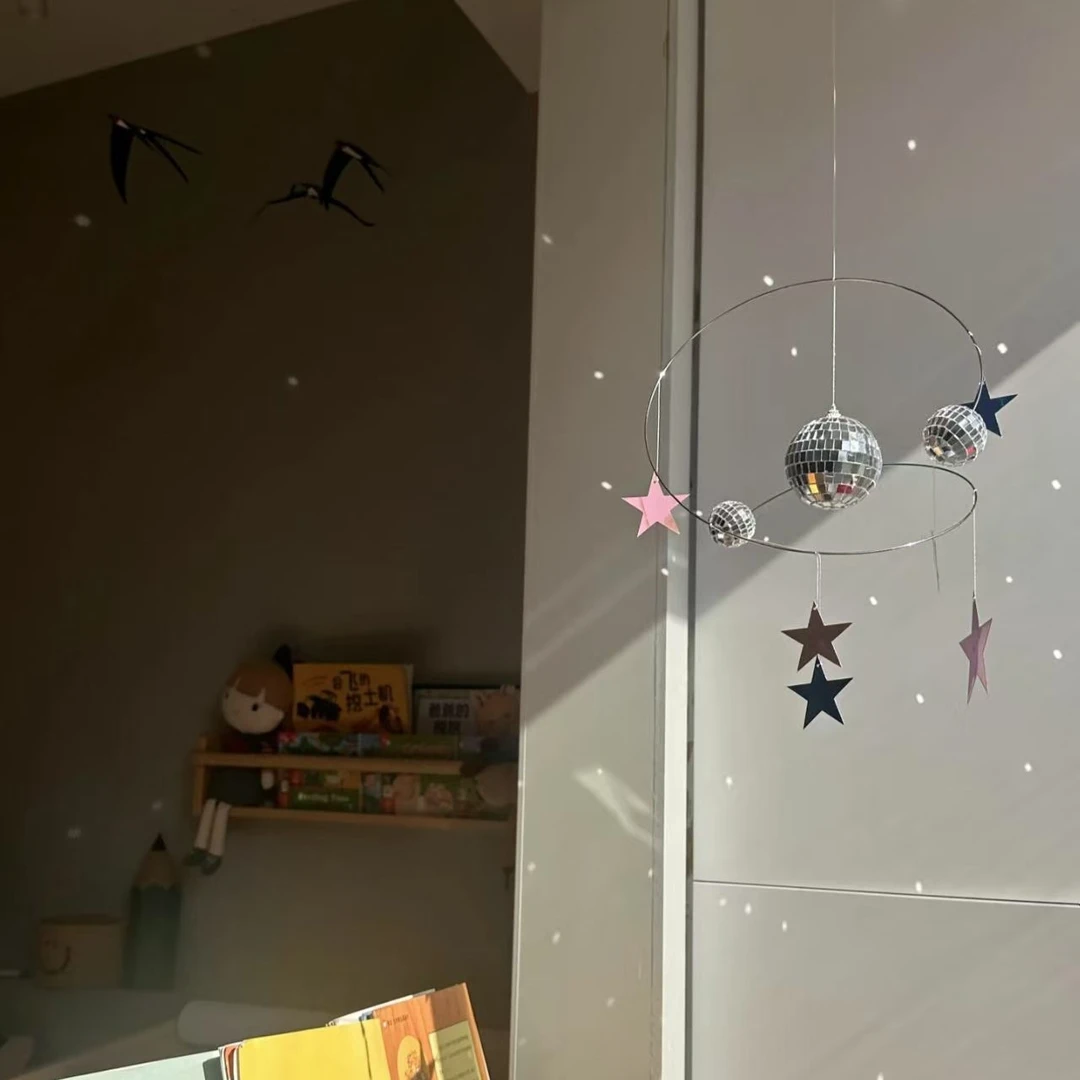 【吐司】星星夜空反光挂饰手工DIY材料包礼物阳光捕手迪斯科星球