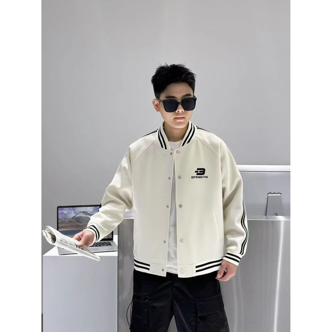【2502-米色】青少年春款休闲外套KWY