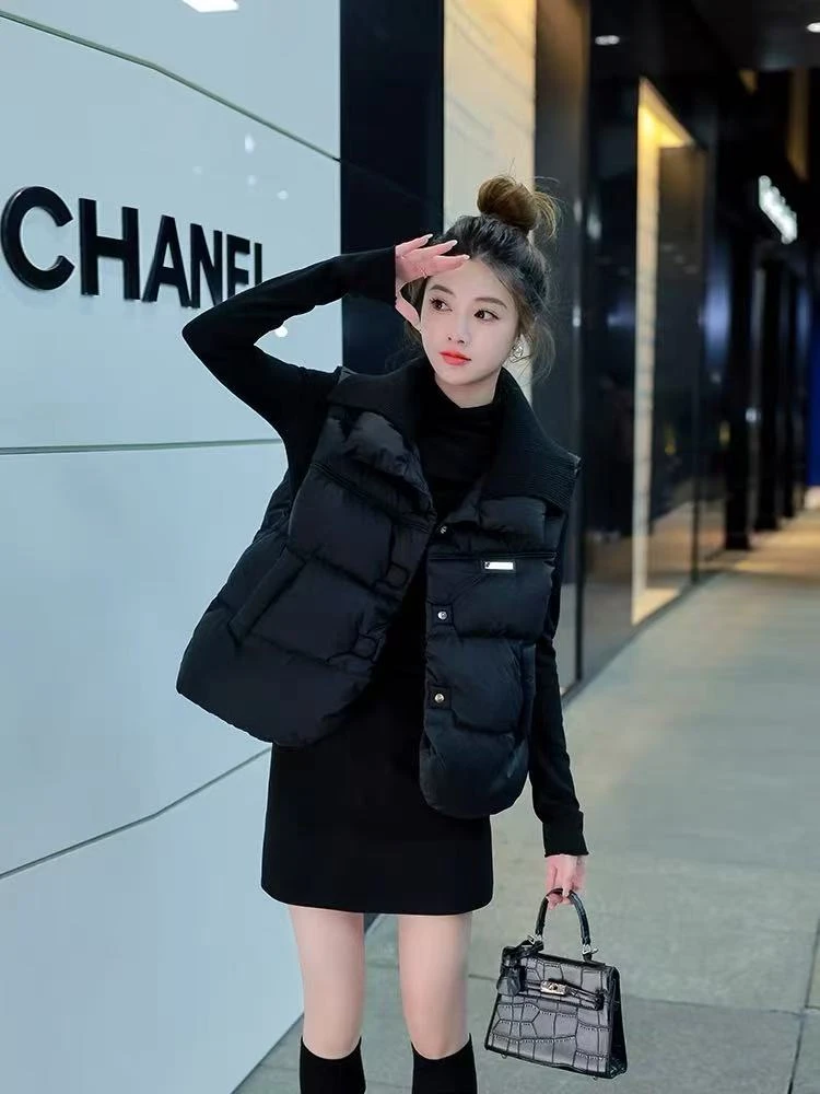 马甲女2025秋冬季新款棉服小个子加厚设计高端外套