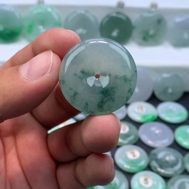 颈饰未镶嵌翡翠缅甸天然A货翡翠31.5-5.6