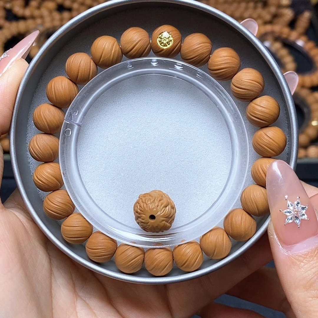 猴头核桃手串18K高配定风珠尺寸10全品单号127号