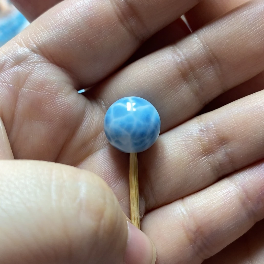 未镶嵌针钠钙石（海纹石）颈饰如**初
