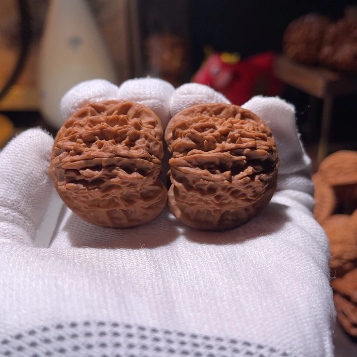 木***濏文玩核桃把件36 马蹄全品