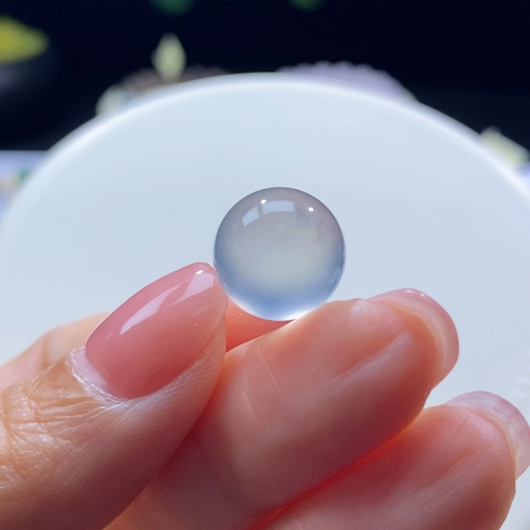 颈饰未镶嵌翡翠玻璃钢珠卡12.7mm