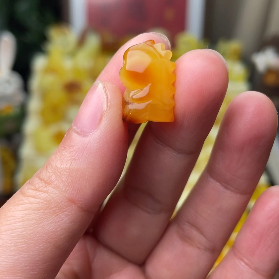 琥珀颈饰未镶嵌奶龙