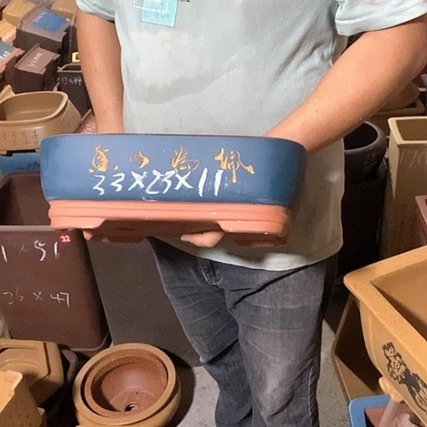 紫砂花盆手工制作