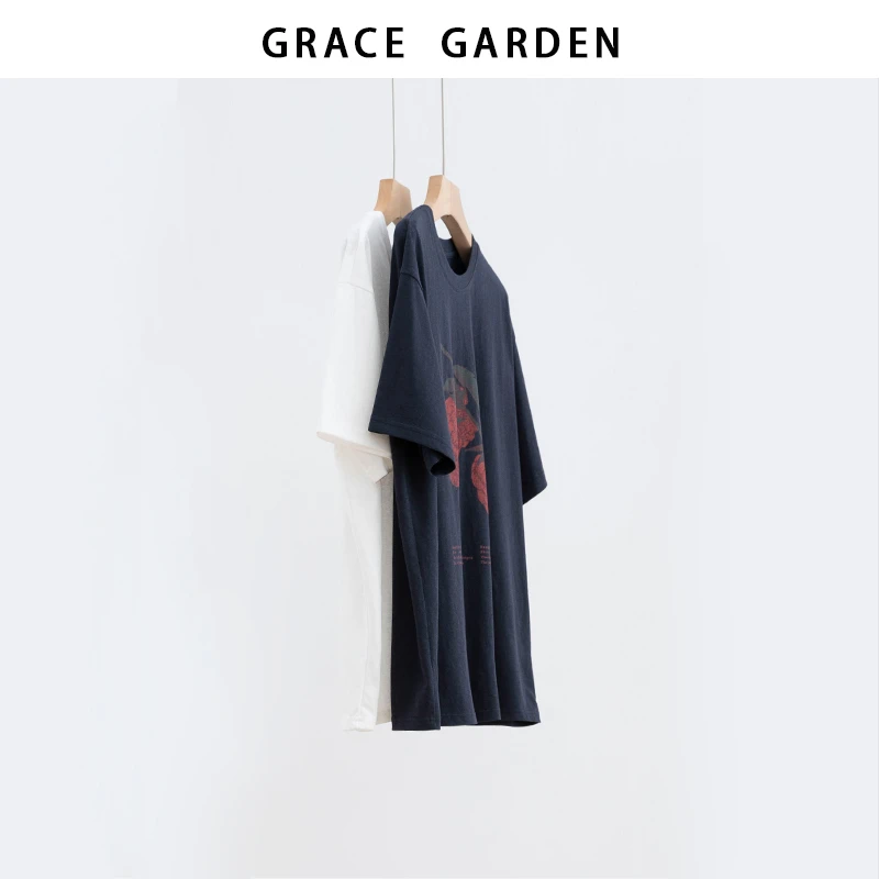 GRACE GARDEN【荔枝王！】圆领荔枝印花短袖T恤NT5F2814