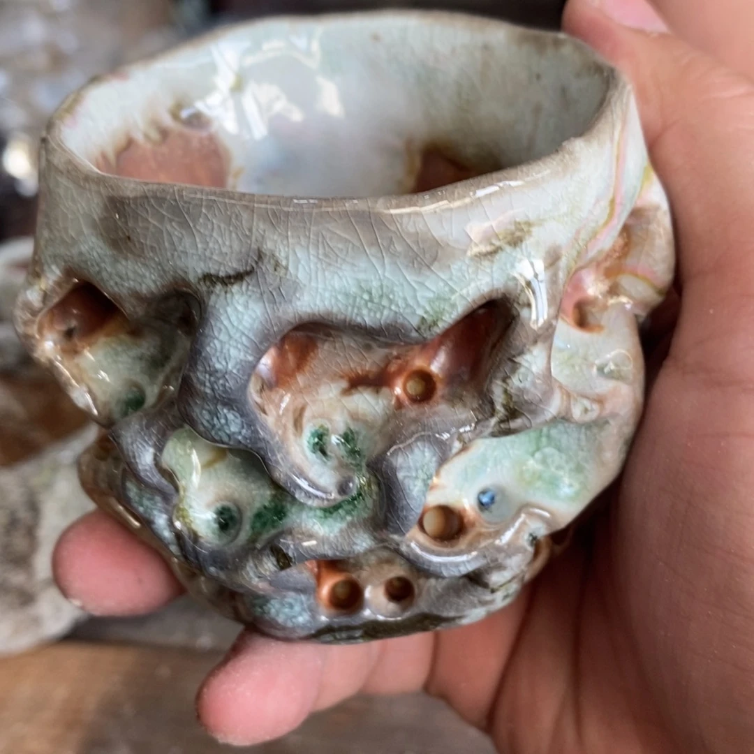 陶园柴烧 精品高货742沾底