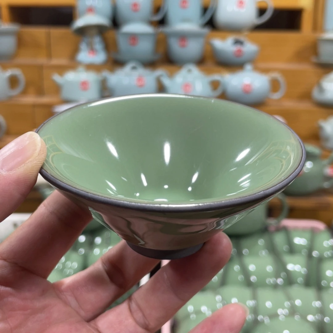 微瑕陶瓷茶壶茶杯家用