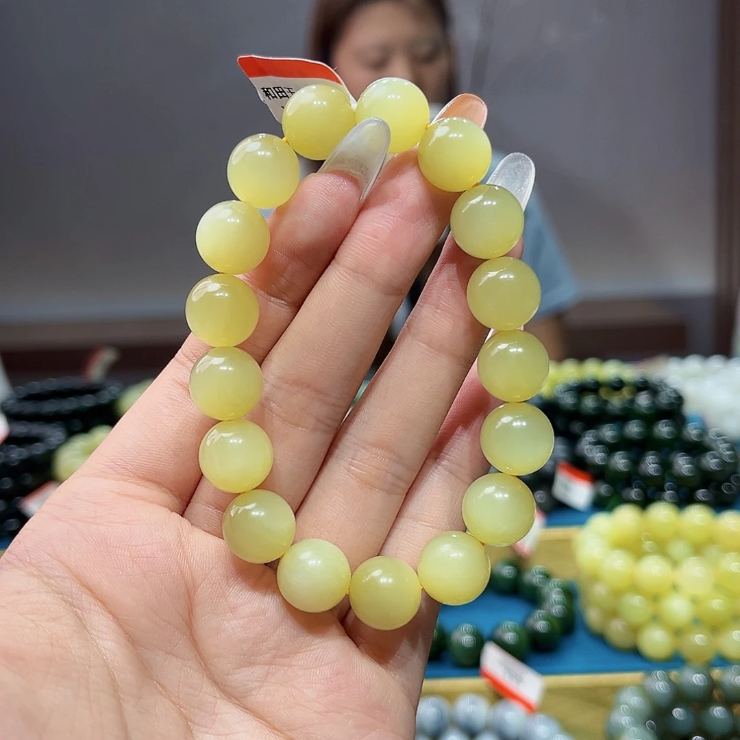 手串未镶嵌和田玉纯天然和田玉新疆若羌黄口k12