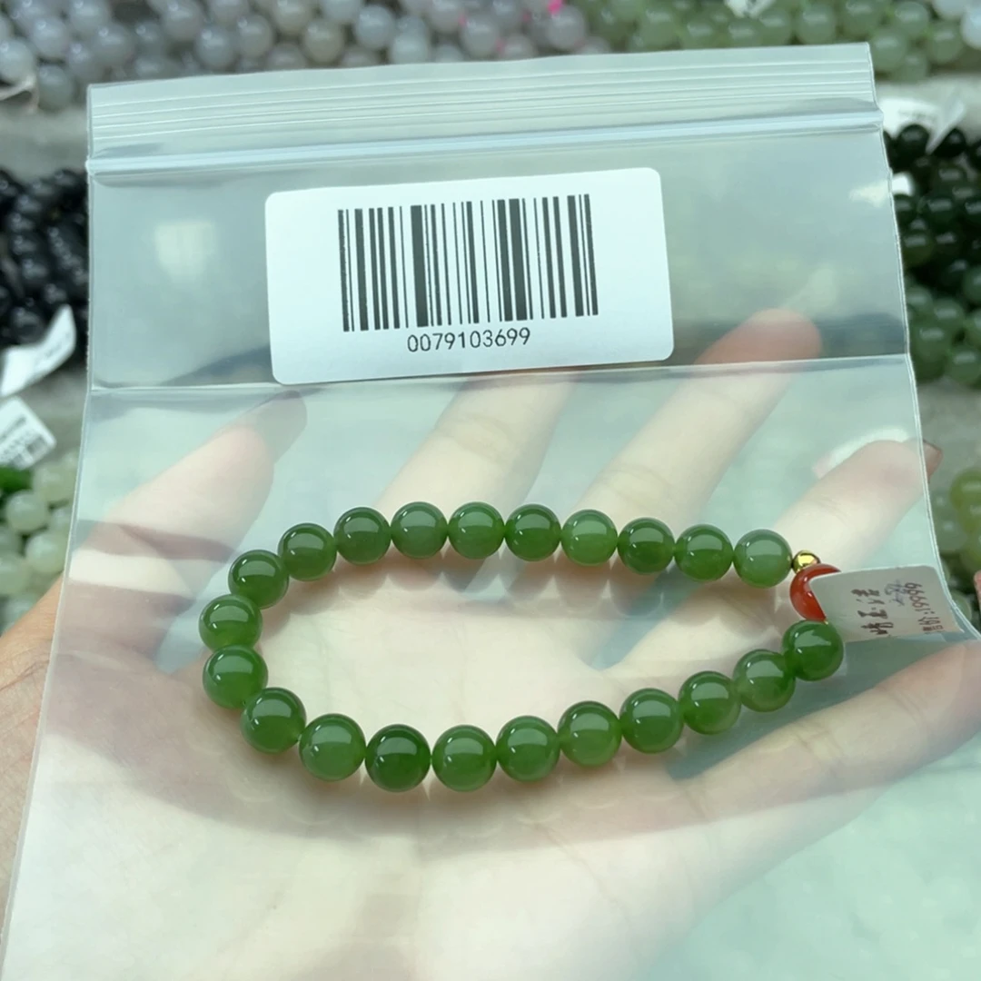 和田玉手链未镶嵌8