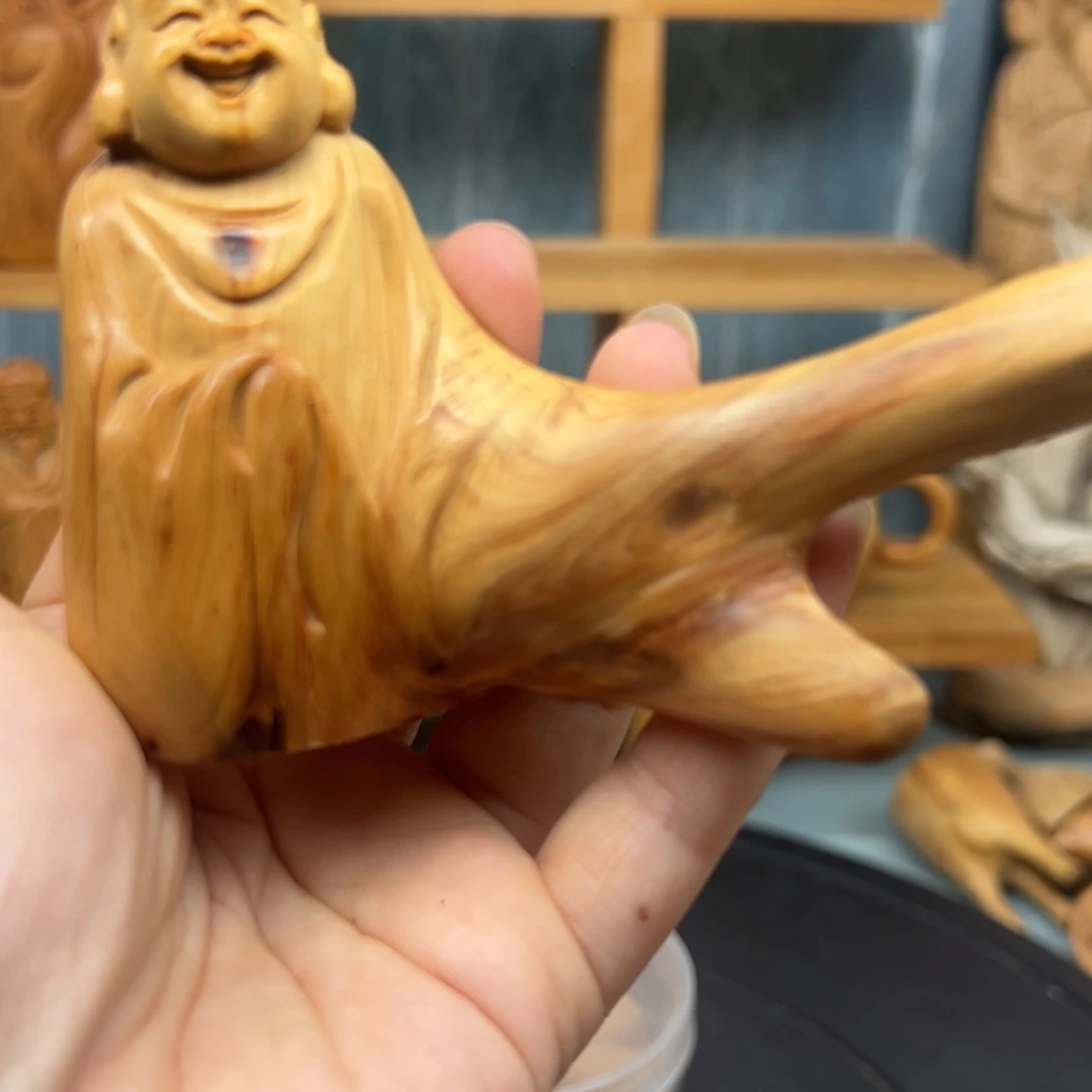 木崖柏木摆件手把件