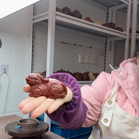 朱泥貔貅茶宠茶宠