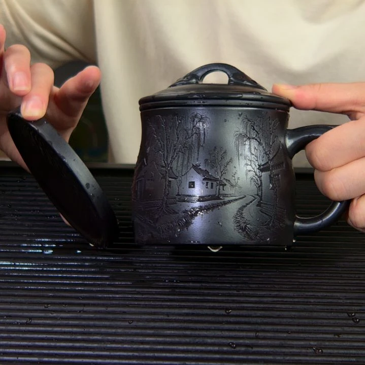 茶杯紫砂高货放漏