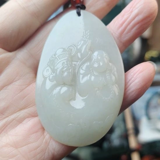 和田玉未镶嵌挂件