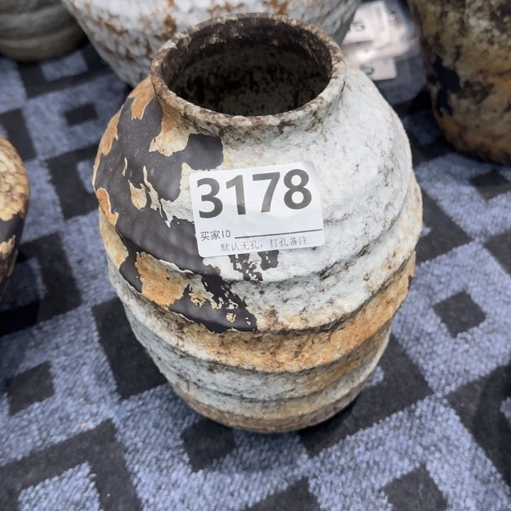 一****瓷片景德镇高温高温花器编码3178高28口8默认无孔
