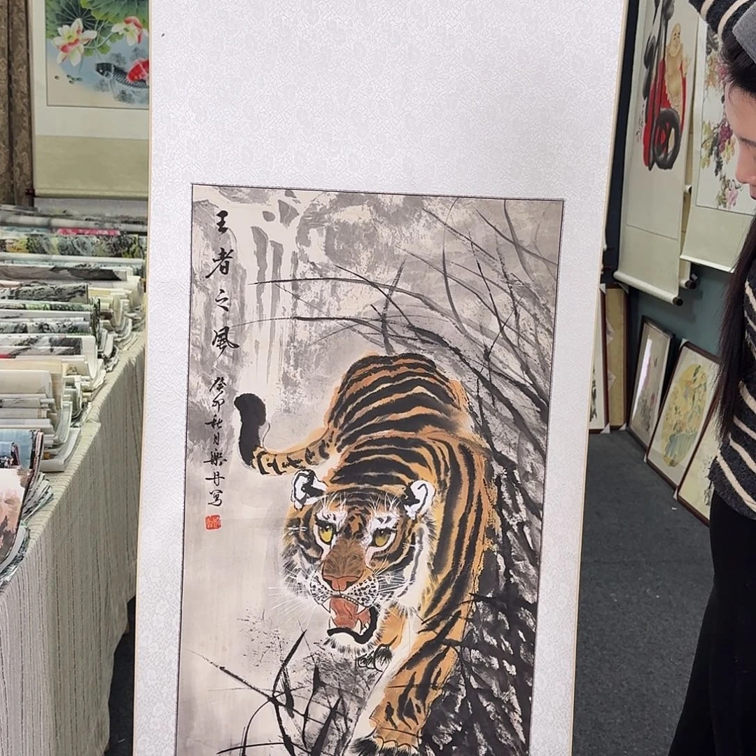 纯手绘国画作品好看三尺