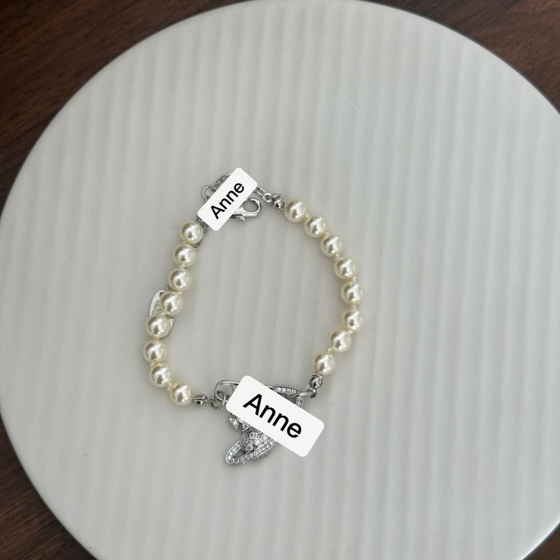 铜合金手链 别针珠珠热销回形针手链【S297】