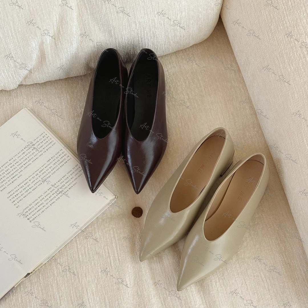 女巫鞋知性美成熟女性万能搭款尖头高跟鞋w24380