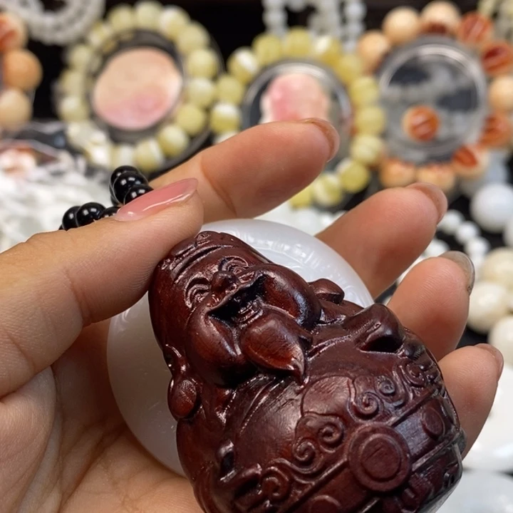 秋***秋香榧木花梨木，高货平安扣