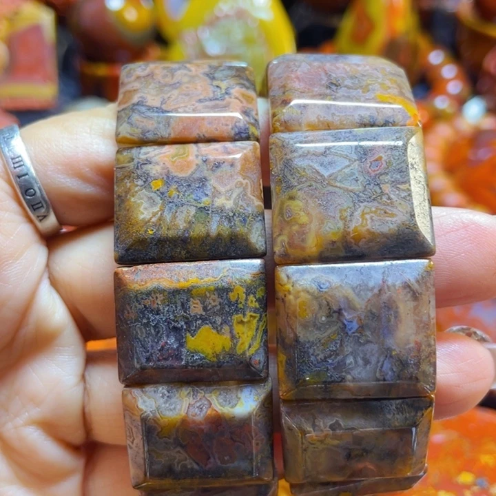 未镶嵌战国红手牌玛瑙/玉髓