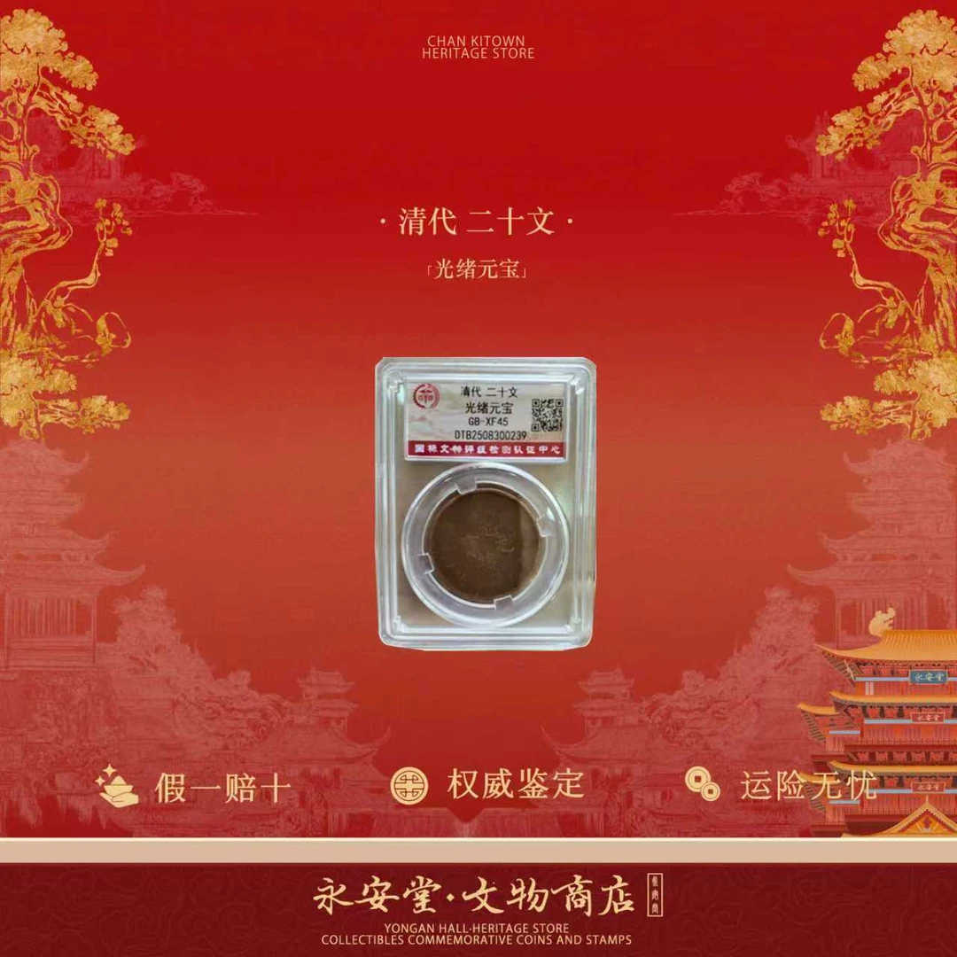 单枚-清代-二十文 光绪元宝