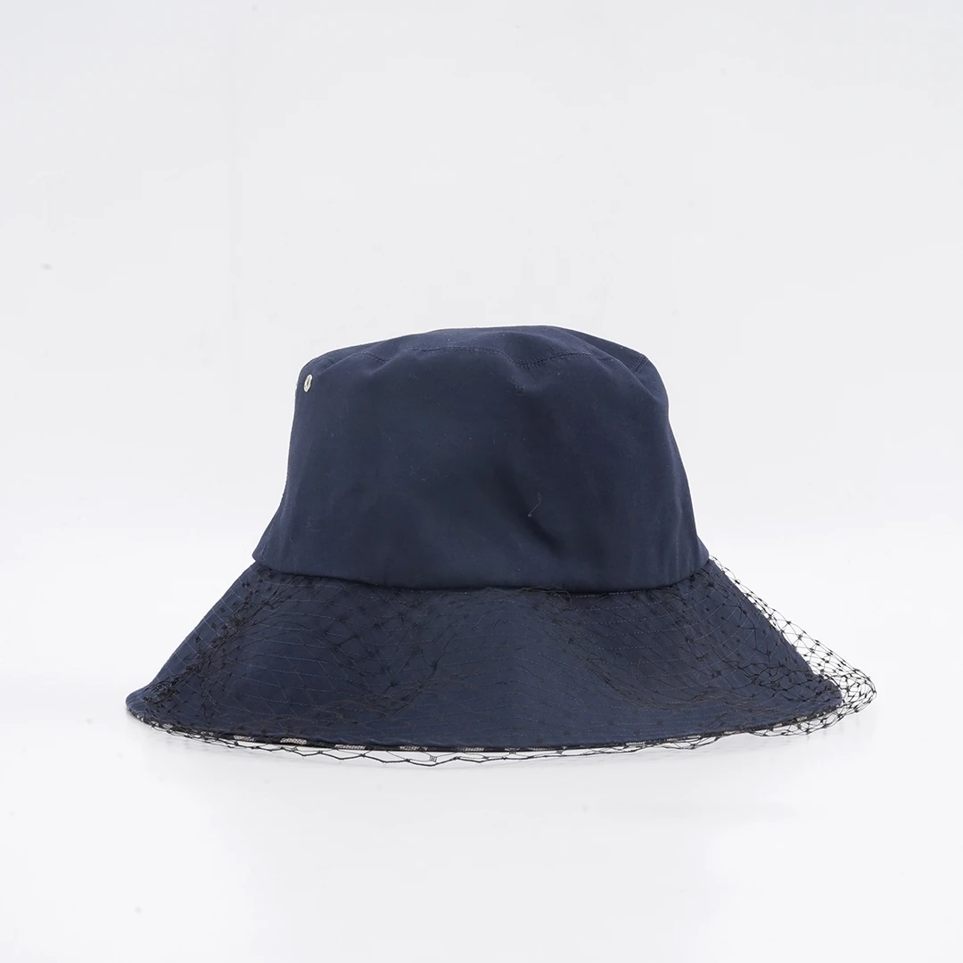 99新 DIOR/迪奥 聚酯纤维/SC1691/帽子中古深蓝色