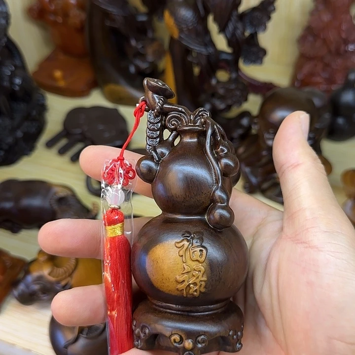 木黑檀木12双色福禄葫芦一个