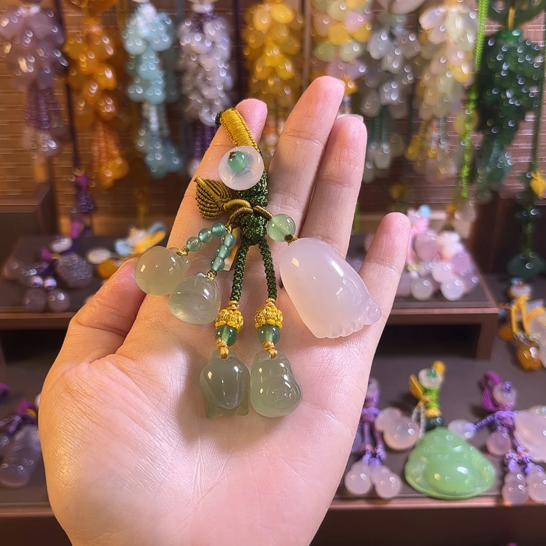 玛瑙/玉髓未镶嵌车挂