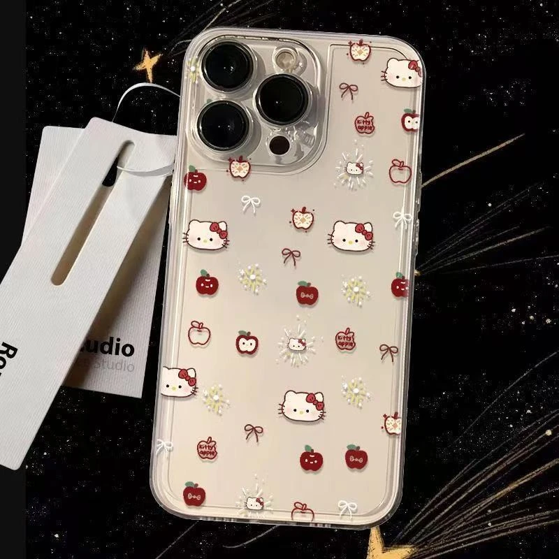 水果小猫适用苹果16手机壳iPhone17promax12/8太空壳7p简约xs软