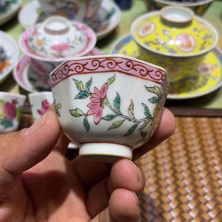 纯手绘精品盖碗杯