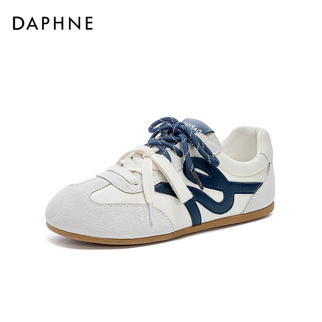 达芙妮2025年夏季新款百搭德训休闲女鞋多巴胺丑萌阿甘鞋女款单鞋