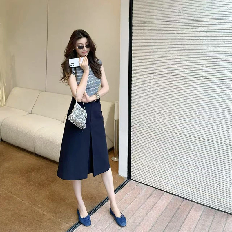 AloneSavor 龍喜儿 鎏金岁月 半身裙上摆宽松下摆遮肉半身裙Z230