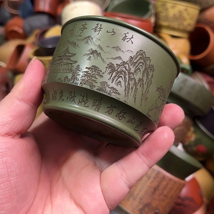 紫砂茶杯全手工紫砂主人杯