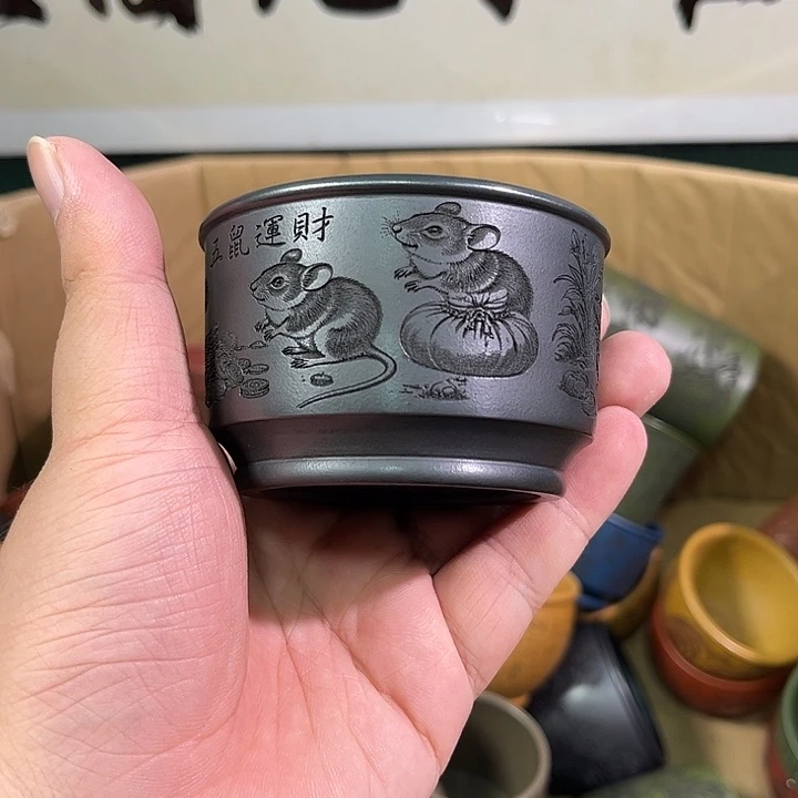 茶杯紫砂全手工紫砂主人杯