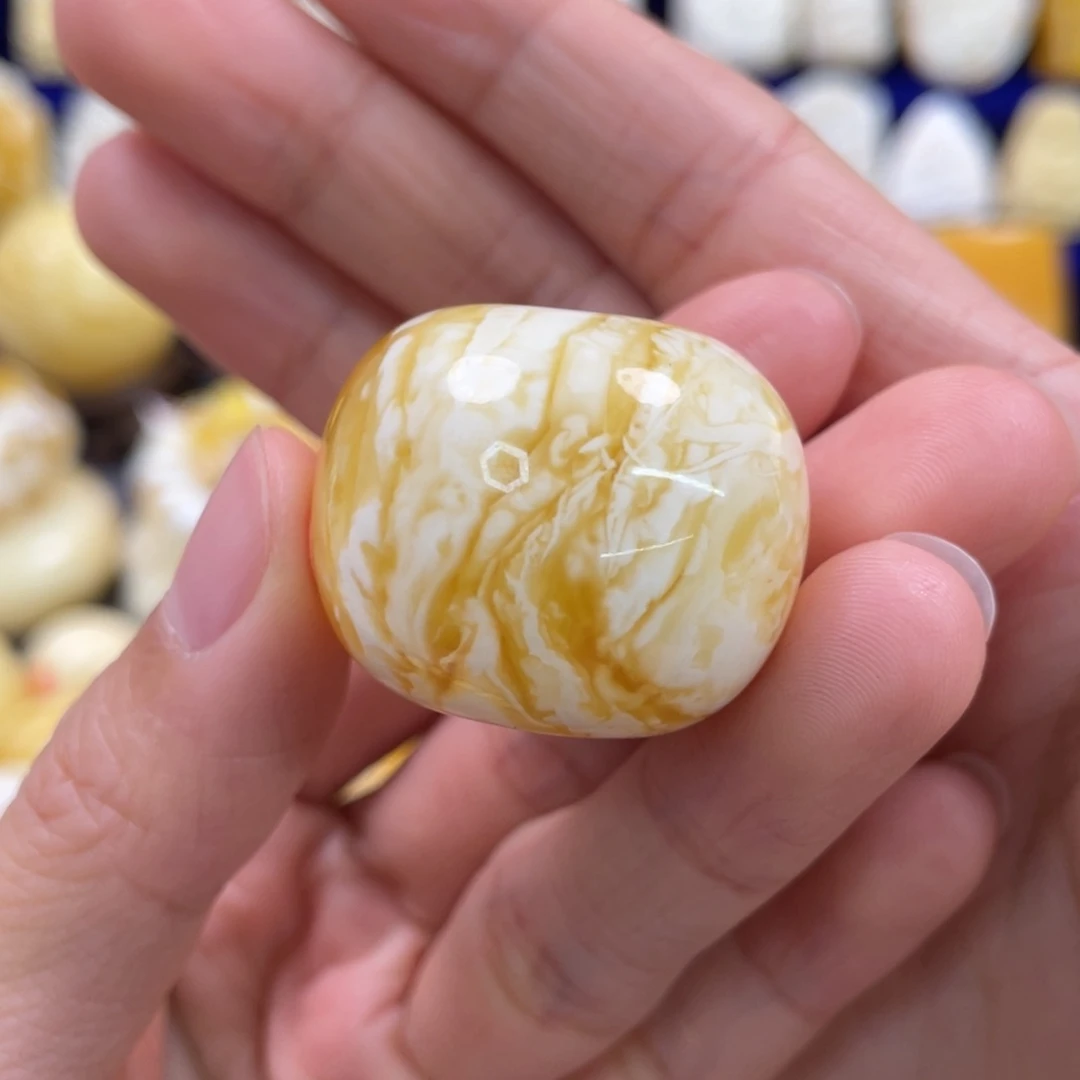 蜜蜡裸石未镶嵌琥珀蜜蜡扣子