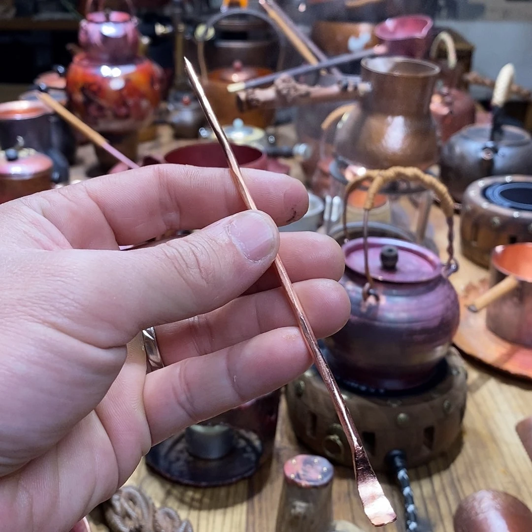 任和堂纯紫铜茶拨