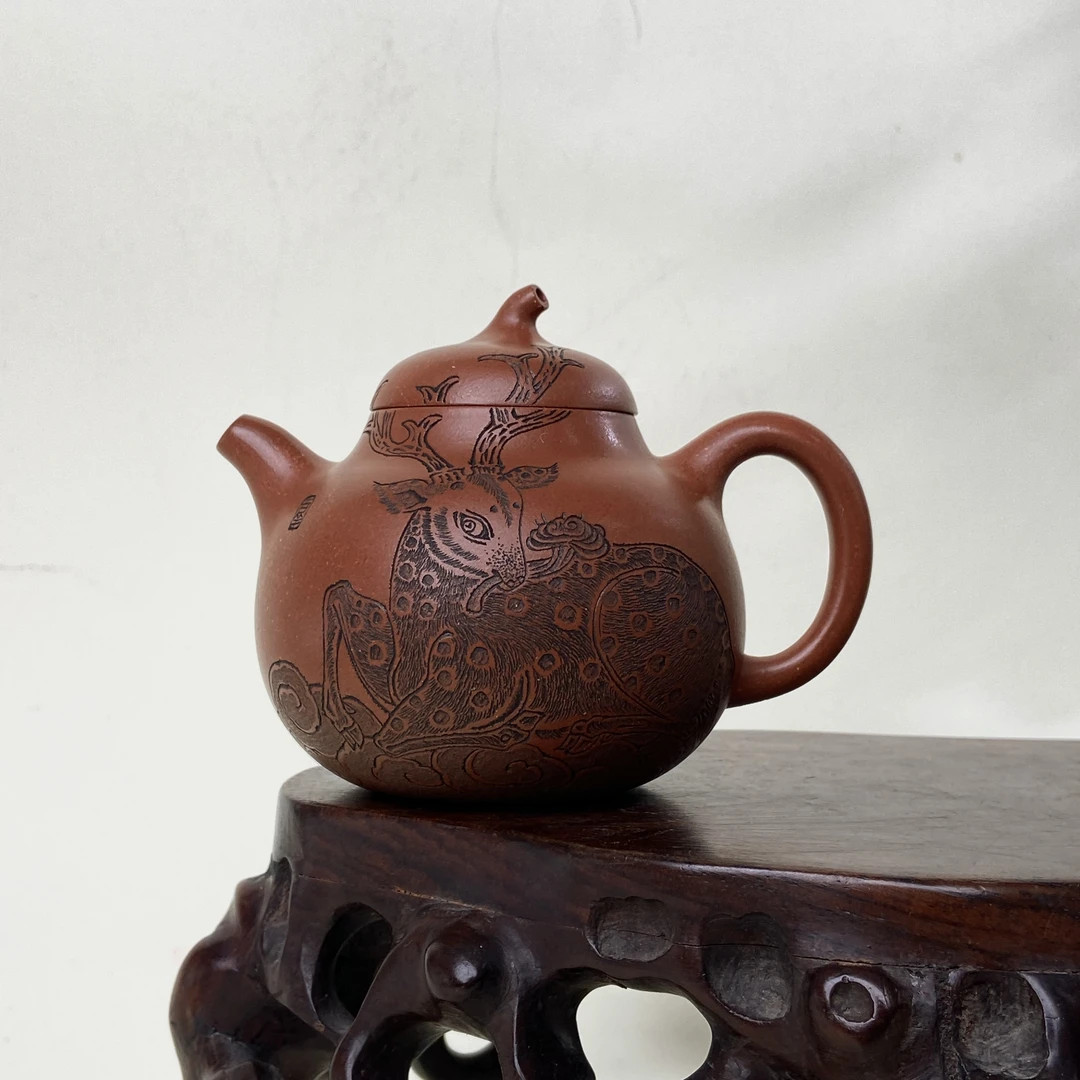 宜兴手工紫砂壶 GPQ4350-1（黄自英）