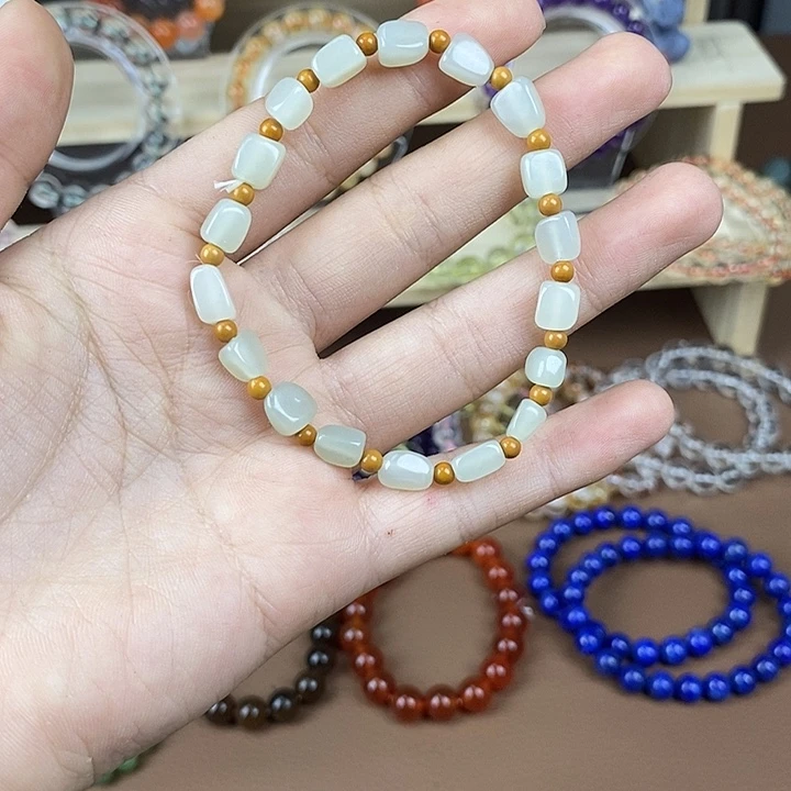 和田玉（糖玉）未镶嵌手链和田玉