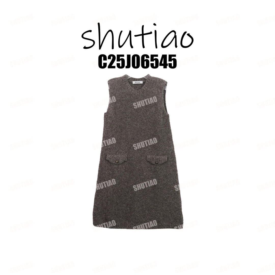 【SHUTIAO】2025冬季：新款小众设计款连衣裙C25J06545