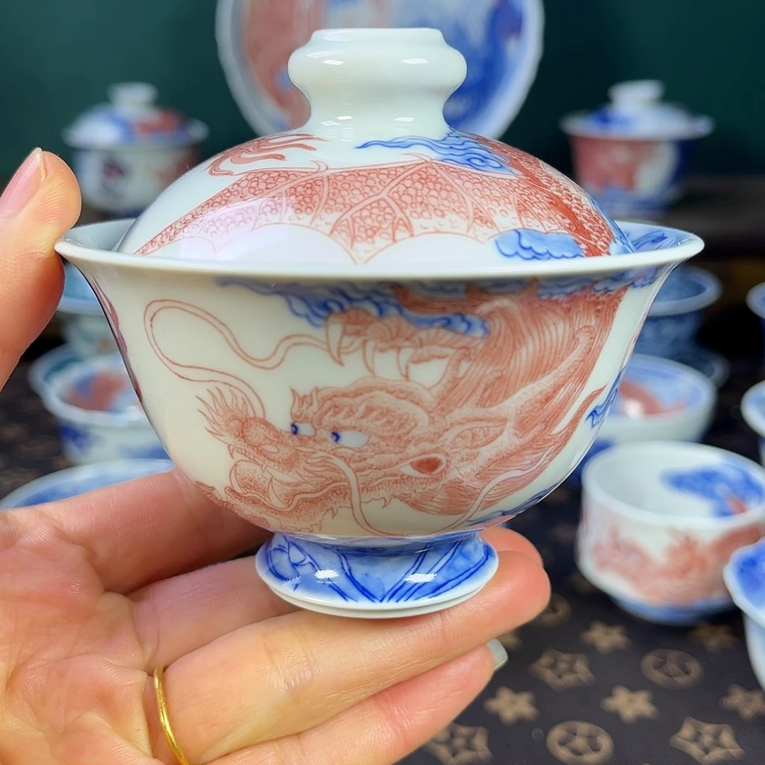 瓷片景德镇市自成堂手工手绘