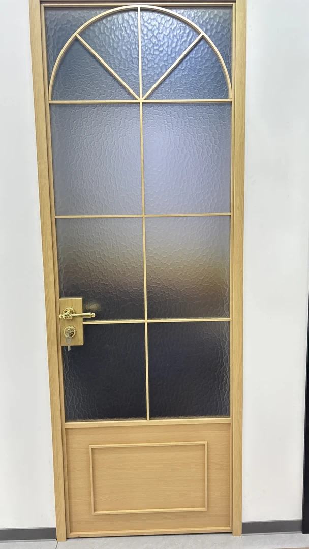 法式复古风格玻璃卫生间平开门全套定制