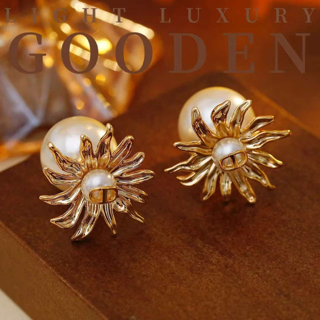 铜合金耳饰 Gooden岛家【烟花赞歌】925银针复古法式高级感秋冬耳环