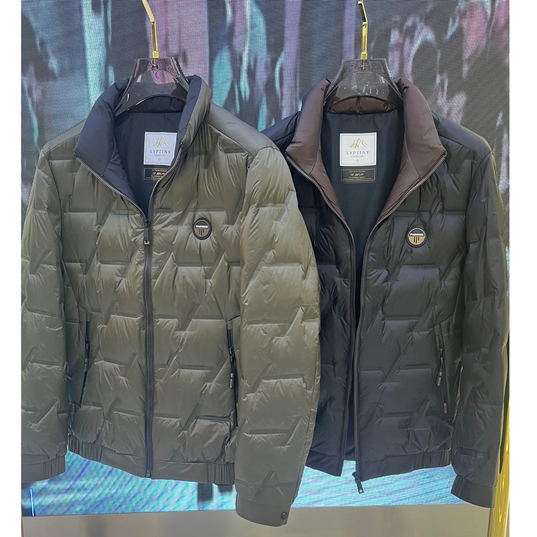 【汇佳服饰】ZB0113-0114男士立领羽绒服时尚保暖潮流秋冬欧货时尚