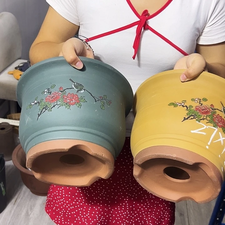 黄色鸟语花香大号一个+绿色鸟语花香大号一个
