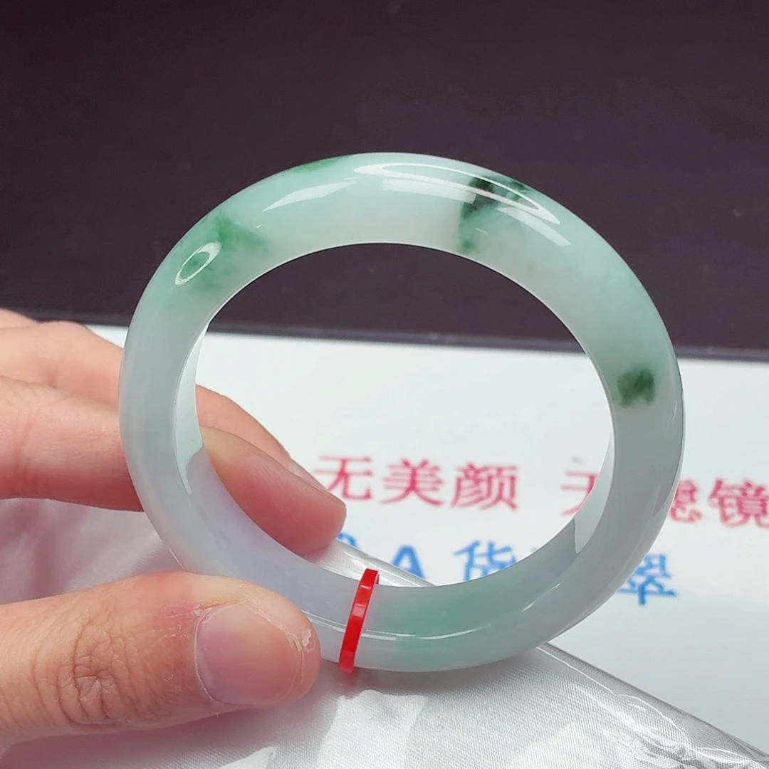 翡翠未镶嵌手镯54圈口
