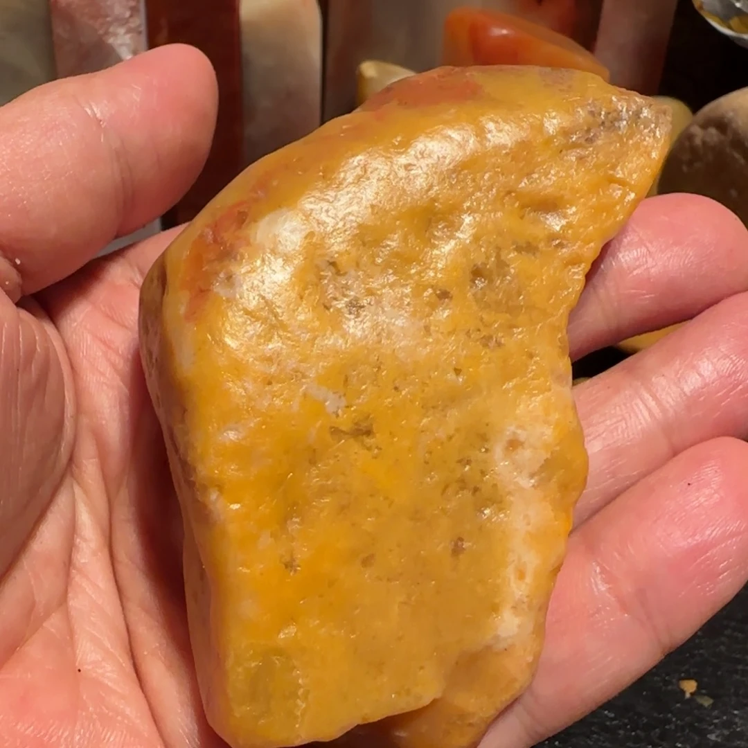 老挝石田黄原石，